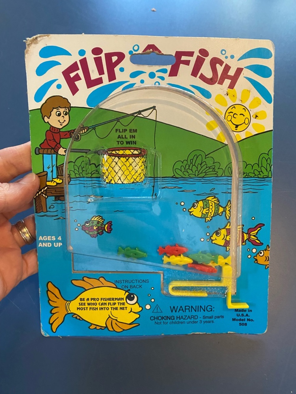 Vintage 1981 Flip A Fish Game Smethport Specialty Co. Model 508